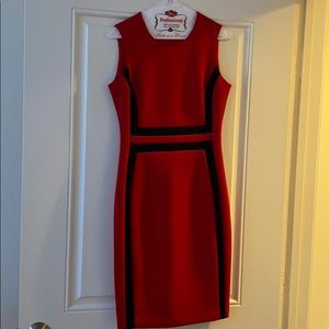 Calvin Klein red work dress